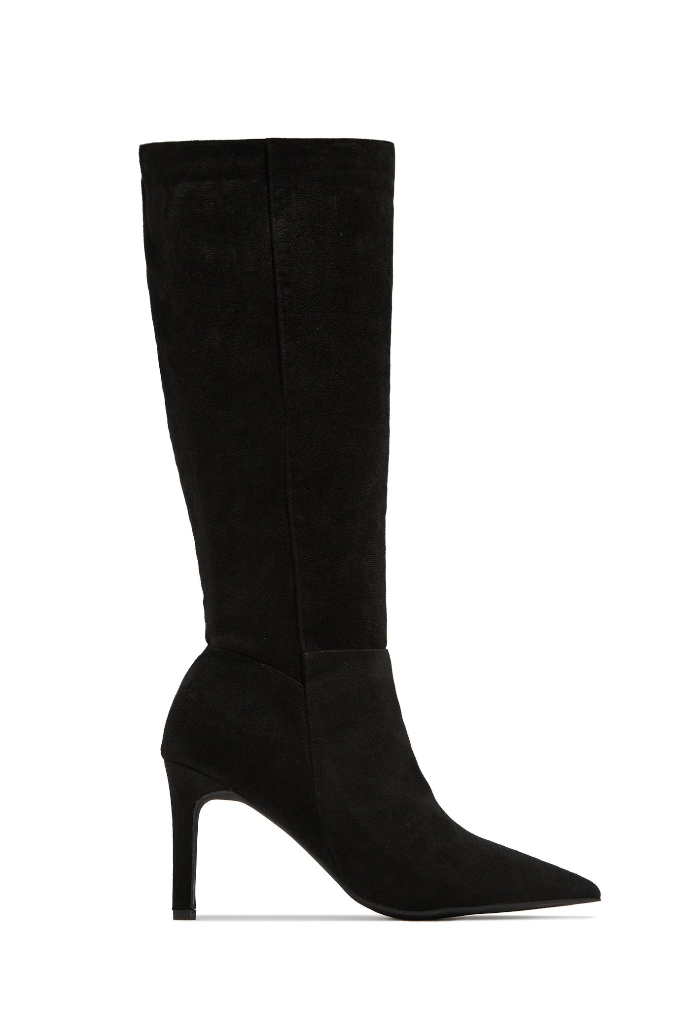 Scarlette Below The Knee Heel Boots – Black